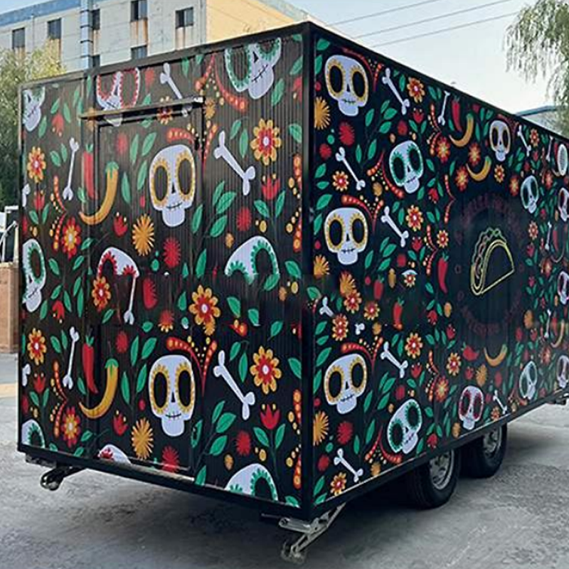 SQUARE FOOD TRAILER
