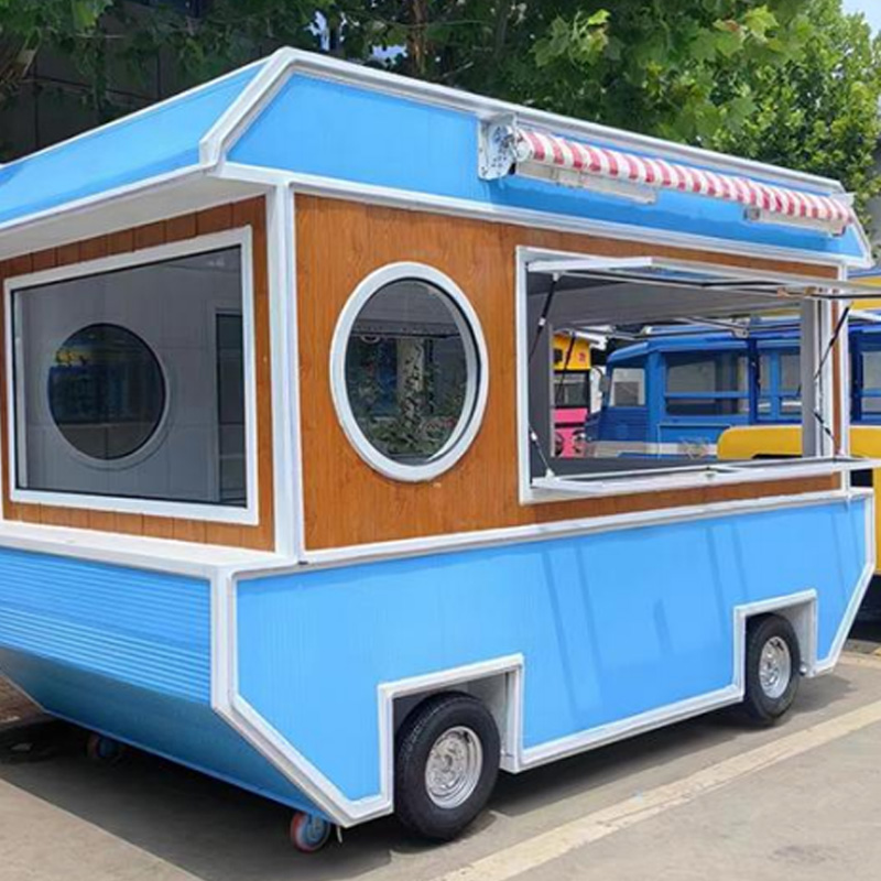 BOAT SHAPE FOOD TRAILER